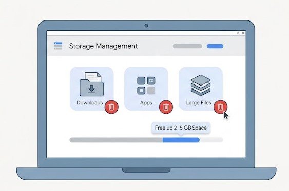Clear Storage Space in chromebook