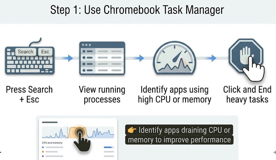 Use Chromebook Task Manager