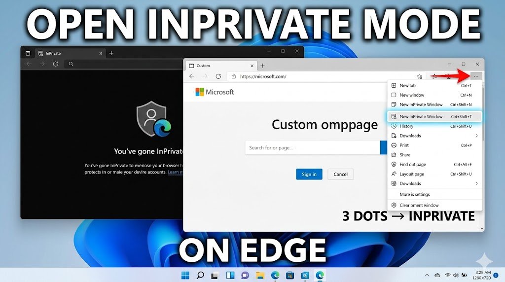 Activate Incognito Mode on Microsoft Edge