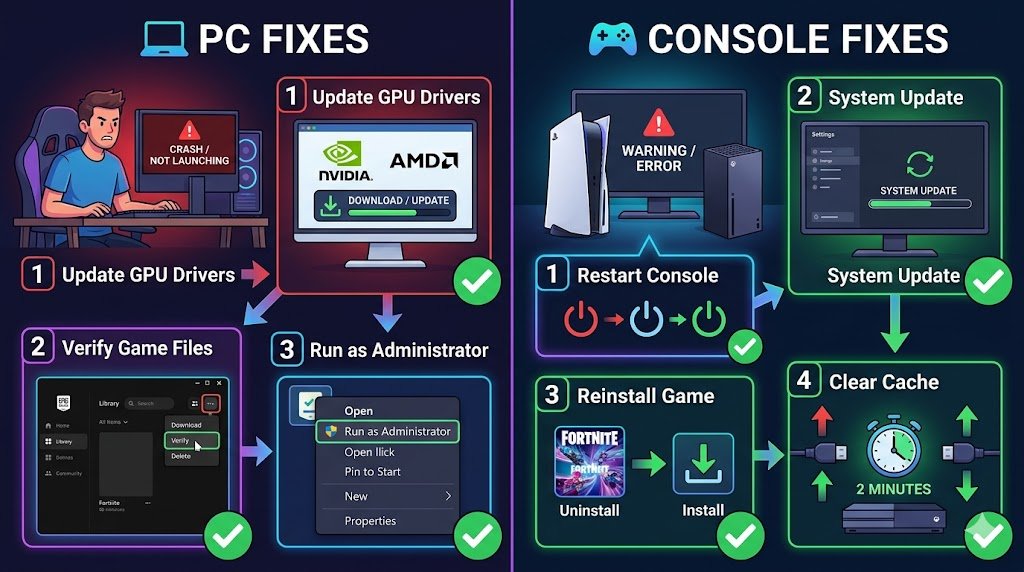 PC fix for fortnite not working