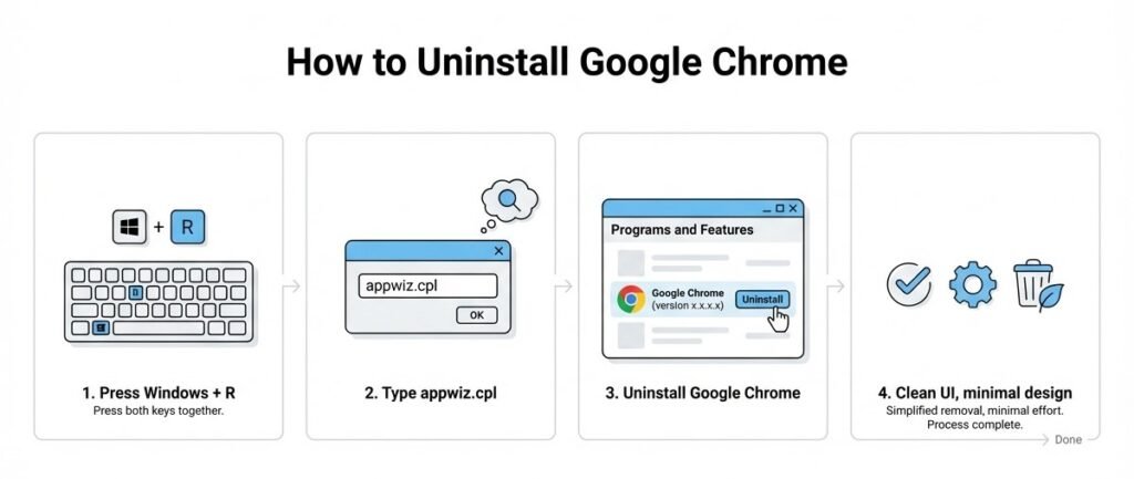 Uninstall Google Chrome Normally