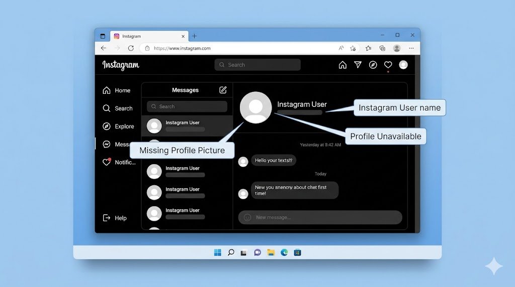 Open Instagram Direct Messages and locate previous chats.