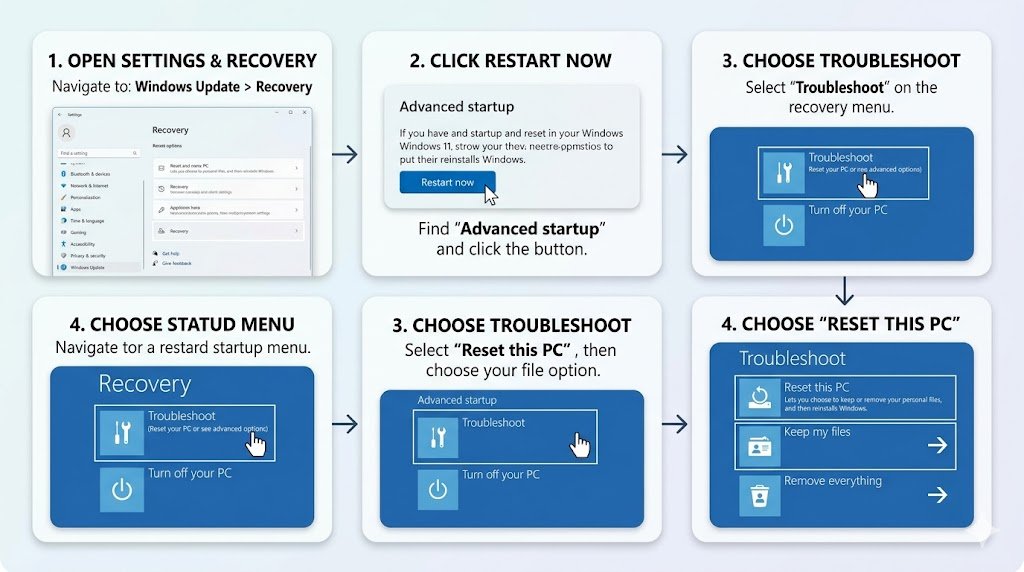 Reset from Advanced Startup (Most Effective)